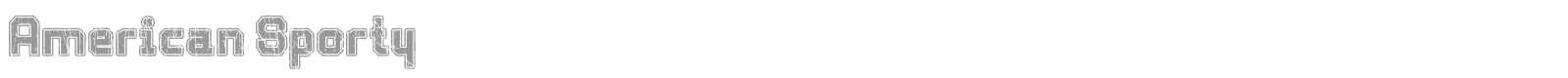 American Sporty font preview